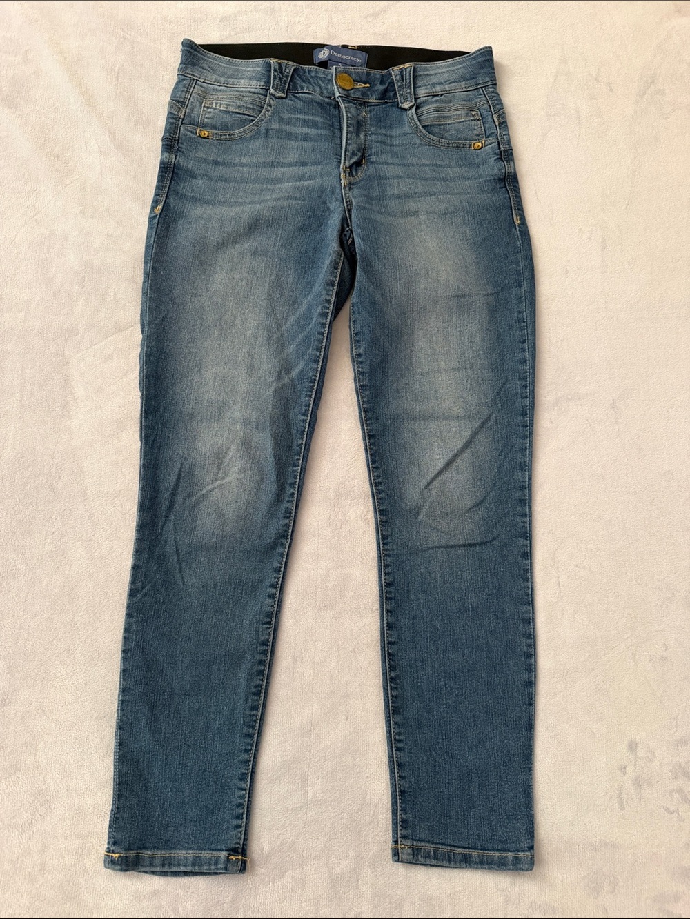 Democracy “Ab” Solution Mid Wash Women’s Skinny Jeans - Size 4